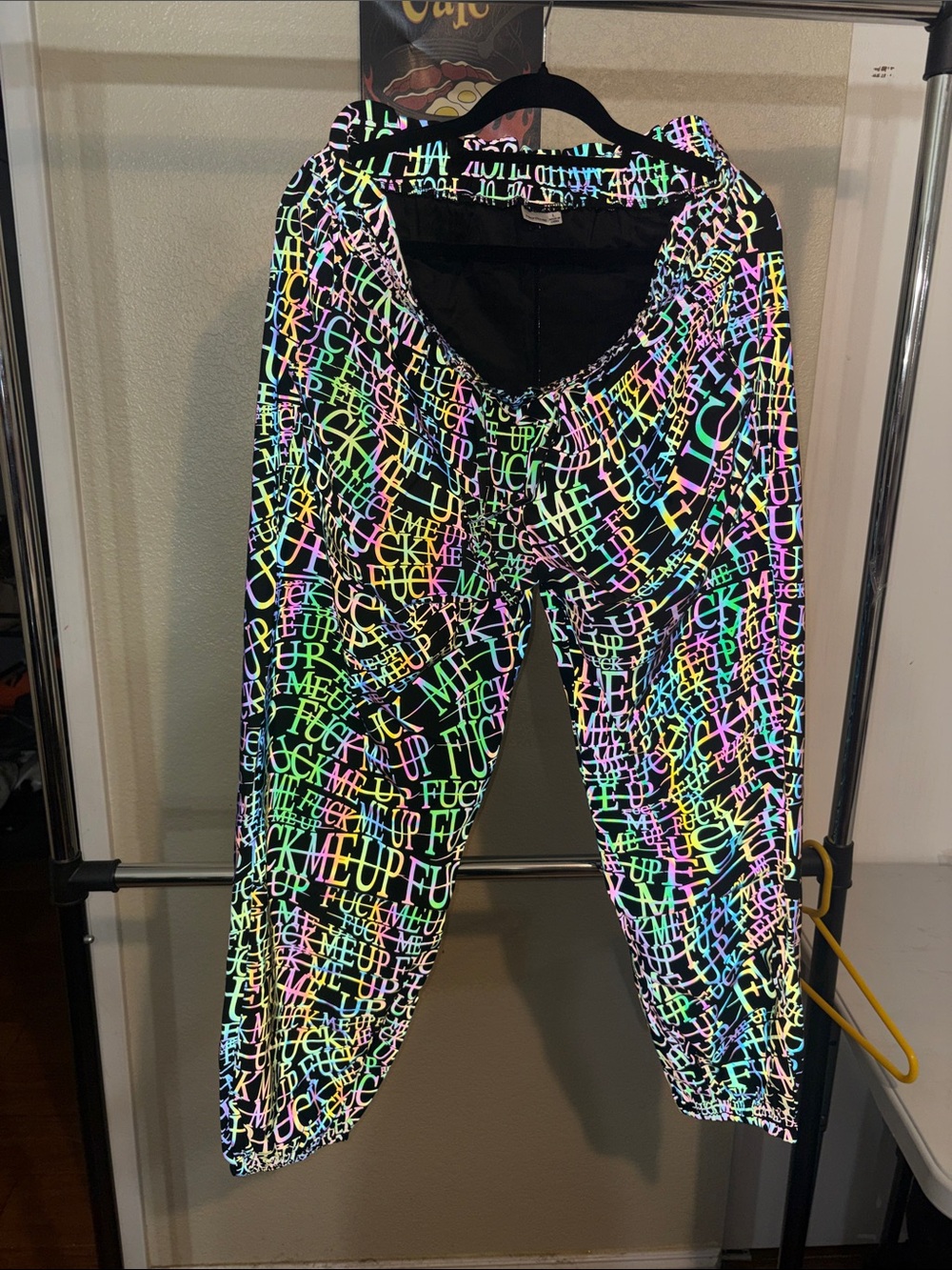 #214 NEW Large F me up haram pants